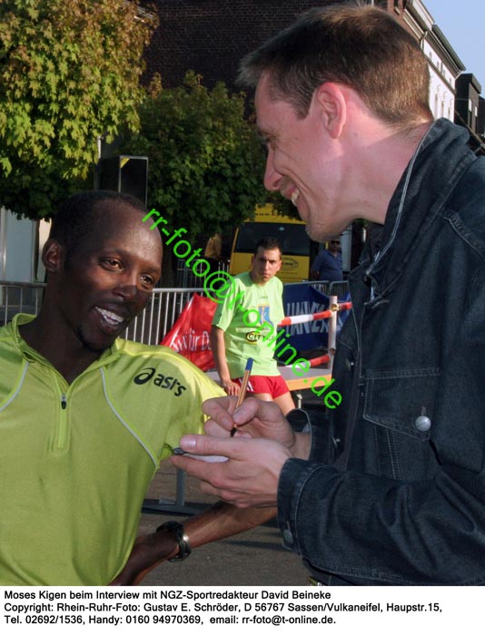 Moses Kigen interviewt von Beineke