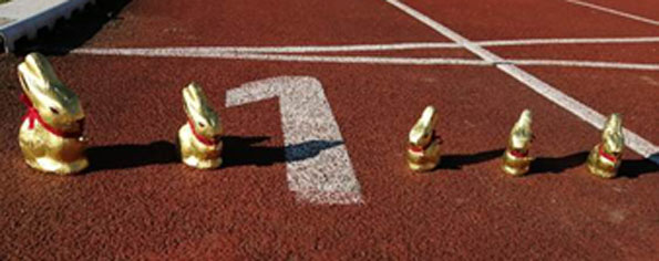Frohe Ostern für alle Leichtathleten (Foto von Norbert Lieske) Ostergruesse Lieske Dannenberg Foto