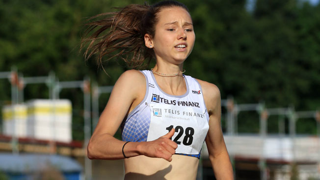 Emma Heckel läuft Europarekord (Archivfoto von Theo Kiefner) HeckelEmma2 5000m Europarekord Kiefnerfoto