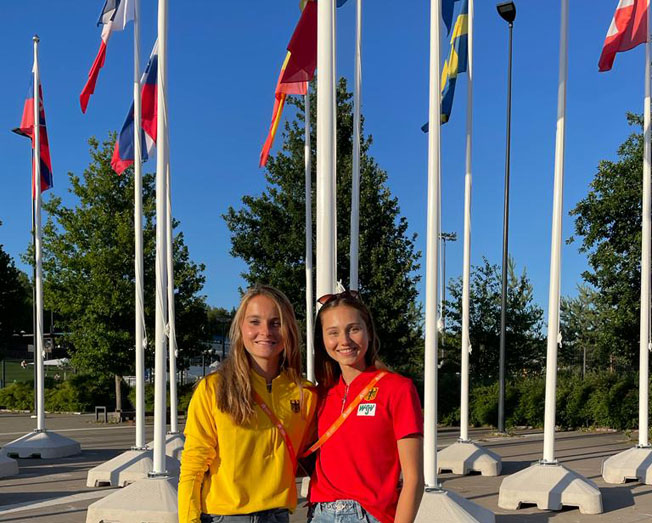Hanna Bruckmayer und Emma Heckel waren Deutschlands Vertreterinnen bei der U23-EM (Foto von Hanna Bruckmayer) Bruckmayer Heckel EMU23 Bruckmayerfoto