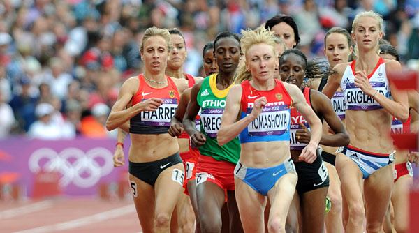 Corinna Harrer im Halbinale der Olympischen Spiele 2012 in London (Foto von Iris Hensel) Harrer London 02