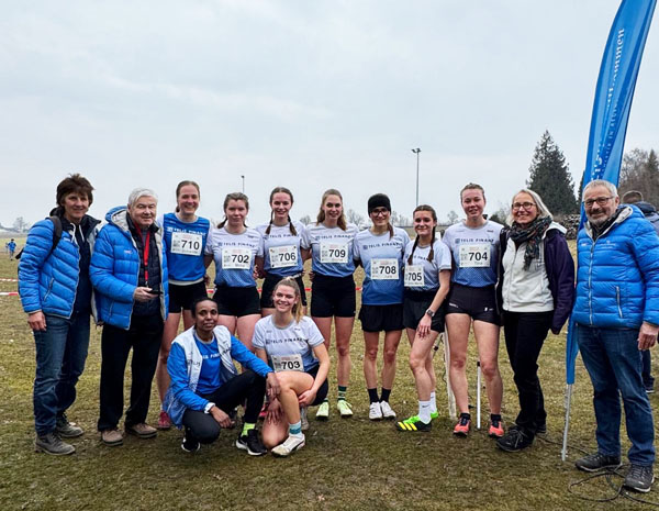 Telis Frauenpower bei den Crosslauf Meisterschaften (Foto von Johannes Baumann) Telis Frauenpower BLV Cross2025 Bauman Foto