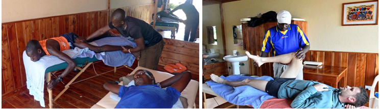 Natürlich gibt es auch Physiotherapie (Fotos: Schneider) KeineGeheimnisse3 Schneider Foto