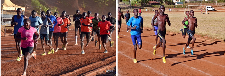 Frauen bei langen Intervallen, 800m Läufer bei kurzen TL (Fotos: Schneider) KeineGeheimnisse4 Schneider Foto