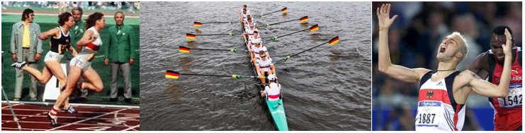 Sie waren einst Vorbilder unsere German-Olympiasieger. (Fotos: LCA) Sportministerin2 LCA Foto